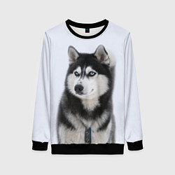 Свитшот женский ХАСКИ, цвет: 3D-черный