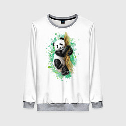 Свитшот женский Панда, цвет: 3D-меланж
