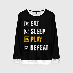 Женский свитшот Eat Sleep Play Repeat