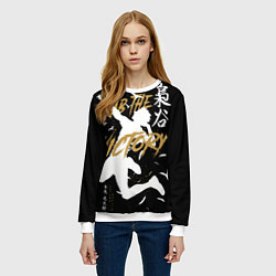 Свитшот женский Haikyuu Haikyu Haikuu, цвет: 3D-белый — фото 2