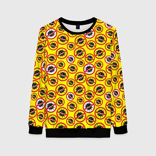 Женский свитшот COVID-19 / 3D-Черный – фото 1