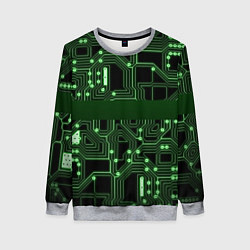 Женский свитшот Неоновая схема