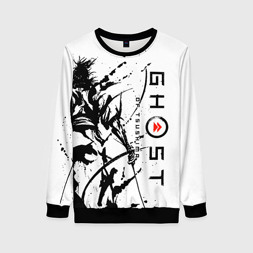 Женский свитшот Ghost of Tsushima / 3D-Черный – фото 1