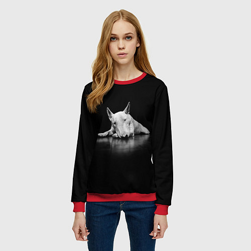 Женский свитшот Puppy / 3D-Красный – фото 3