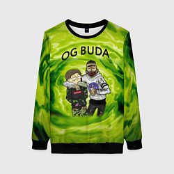 Свитшот женский Репер - OG Buda, цвет: 3D-черный