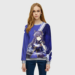 Свитшот женский Genshin Impact, цвет: 3D-меланж — фото 2