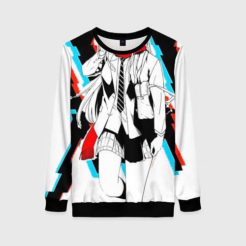 Женский свитшот Darling in the Franxx / 3D-Черный – фото 1