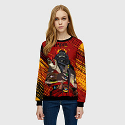 Свитшот женский Hades - Аид, цвет: 3D-черный — фото 2