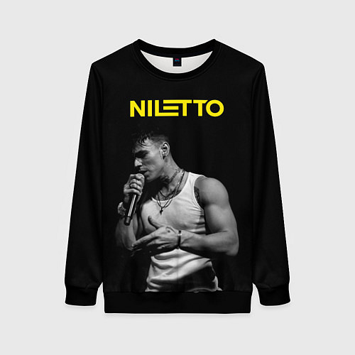 Женский свитшот НИЛЕТТО / 3D-Черный – фото 1