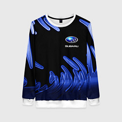 Свитшот женский Subaru, цвет: 3D-белый