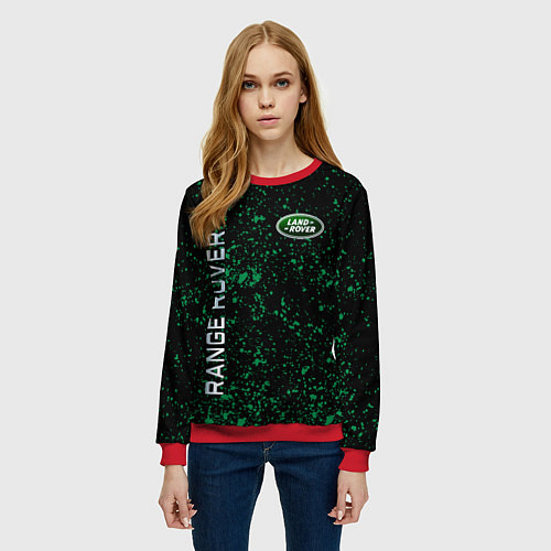 Женский свитшот LAND ROVER / 3D-Красный – фото 3