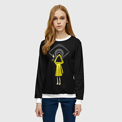 Свитшот женский Little Nightmares 2, цвет: 3D-белый — фото 2