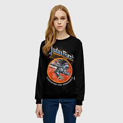 Свитшот женский Judas Priest, цвет: 3D-черный — фото 2