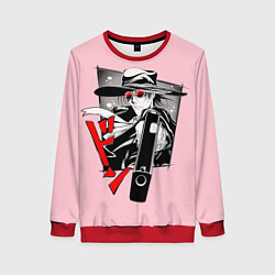 Свитшот женский Hellsing Хеллсинг, цвет: 3D-красный