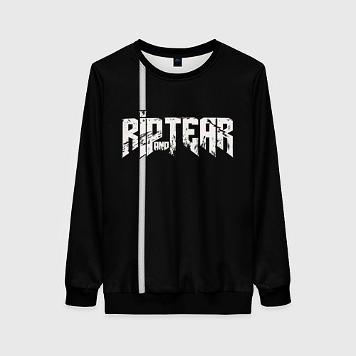 Женский свитшот Doom Rip and Tear / 3D-Черный – фото 1