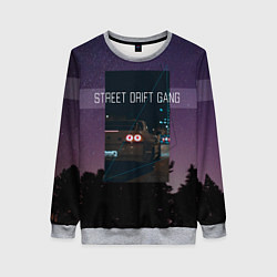Свитшот женский Street Drift Gang Дрифт, цвет: 3D-меланж