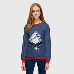 Свитшот женский Дровка Dota 2, цвет: 3D-красный — фото 2