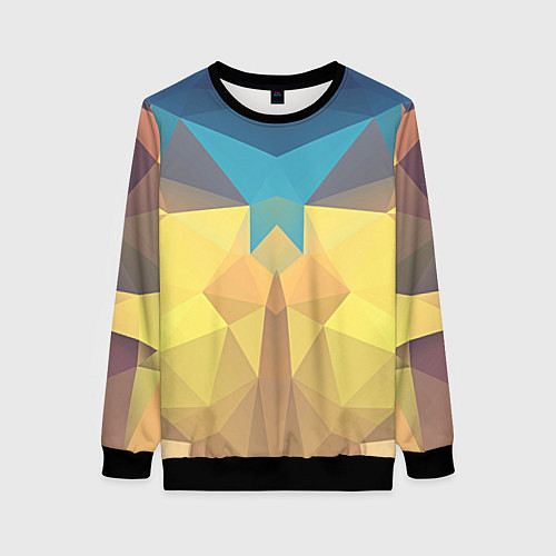 Женский свитшот Абстрактная Геометрия / 3D-Черный – фото 1