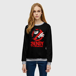 Свитшот женский Чернильный Бенди, цвет: 3D-меланж — фото 2