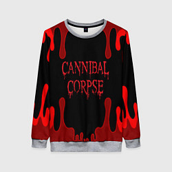 Свитшот женский Cannibal Corpse, цвет: 3D-меланж