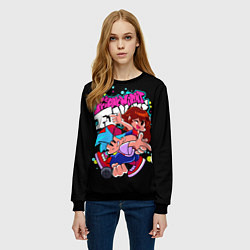 Свитшот женский Friday Night Funkin, цвет: 3D-черный — фото 2
