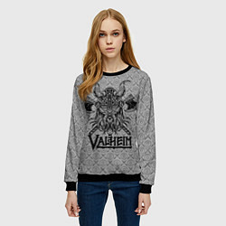 Свитшот женский Valheim Viking dark, цвет: 3D-черный — фото 2