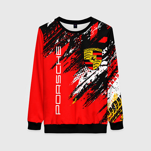 Женский свитшот PORSCHE ПОРШЕ ГРАНЖ / 3D-Черный – фото 1