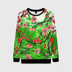 Свитшот женский Сакура Sakura Z, цвет: 3D-черный