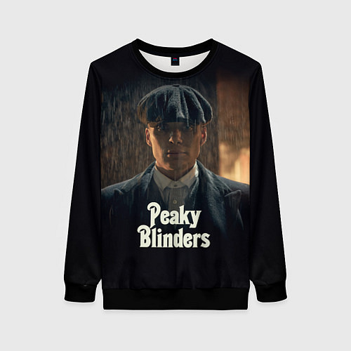 Женский свитшот Острые Козырьки Томас Шелби / 3D-Черный – фото 1