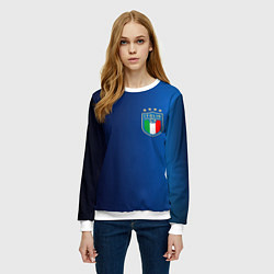 Свитшот женский Сборная Италии, цвет: 3D-белый — фото 2