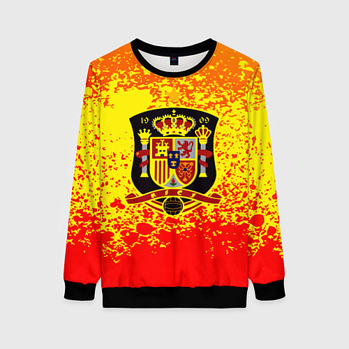 Женский свитшот Сборная Испании / 3D-Черный – фото 1