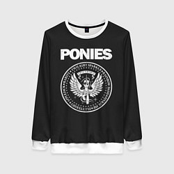 Свитшот женский Pony x Ramones, цвет: 3D-белый