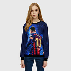 Свитшот женский Leo Messi Лео Месси 10, цвет: 3D-черный — фото 2