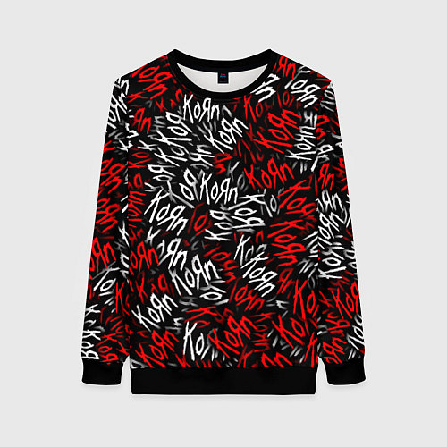 Женский свитшот KoЯn KoЯn KoЯn / 3D-Черный – фото 1