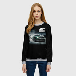 Свитшот женский Ford mustang, цвет: 3D-меланж — фото 2