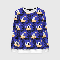 Свитшот женский Sonic pattern, цвет: 3D-белый