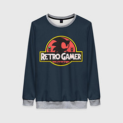 Свитшот женский Retro Gamer, цвет: 3D-меланж