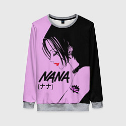 Свитшот женский Нана аниме, цвет: 3D-меланж