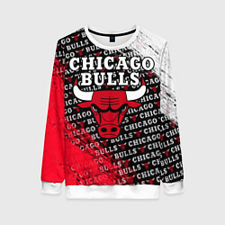 Свитшот женский CHICAGO BULLS 6, цвет: 3D-белый