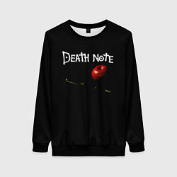 Женский свитшот Death Note яблоко и ручка