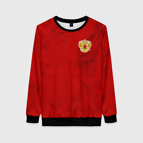 Женский свитшот СБОРНАЯ РОССИИ 2021 ФОРМА / 3D-Черный – фото 1