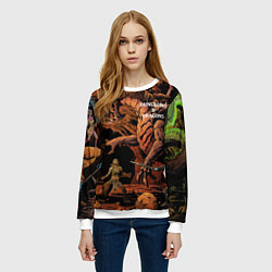 Свитшот женский Dungeons and Dragons Схватка, цвет: 3D-белый — фото 2