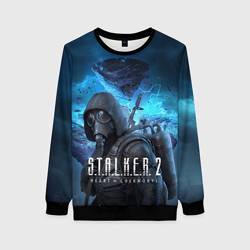 Женский свитшот Сталкер 2 Сердце Чернобыля DE / 3D-Черный – фото 1