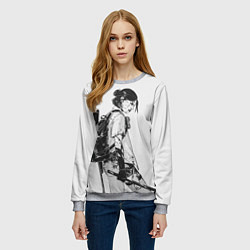 Свитшот женский BW Elly, цвет: 3D-меланж — фото 2