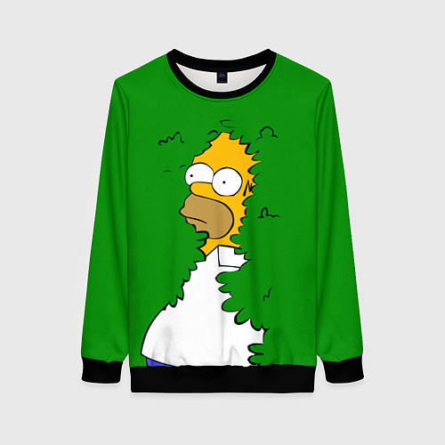 Женский свитшот Мем с Гомером / 3D-Черный – фото 1