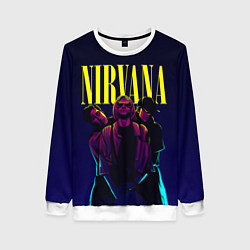 Свитшот женский Nirvana Neon, цвет: 3D-белый