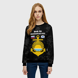 Свитшот женский Тихоокеанский флот ВМФ России, цвет: 3D-черный — фото 2