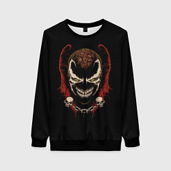 Свитшот женский Spawn профиль, цвет: 3D-черный