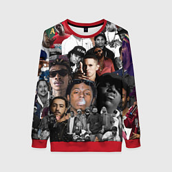 Свитшот женский Короли Рэпа KING RAP, цвет: 3D-красный