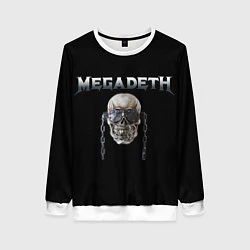 Свитшот женский Megadeth, цвет: 3D-белый